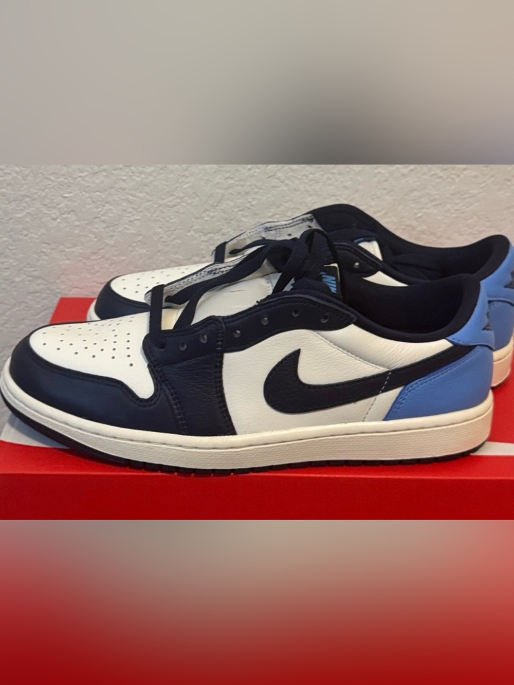 Jordan 1 low obsidian blue authentic Men’s Low-Top Sneakers Blue Light Blue